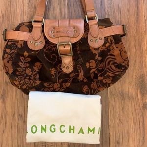 Longchamp corduroy bag